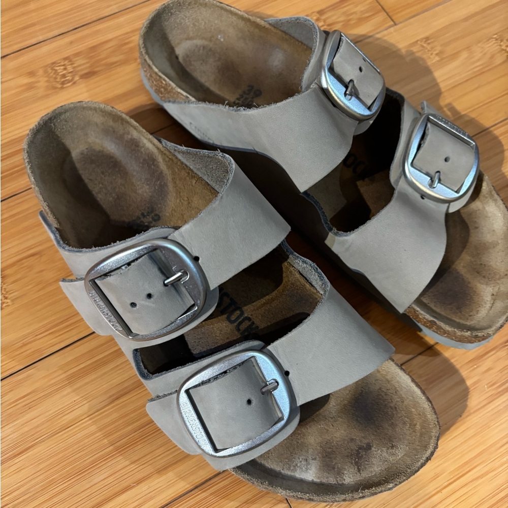 Birkenstock Arizona Big Buckle Gray sandals